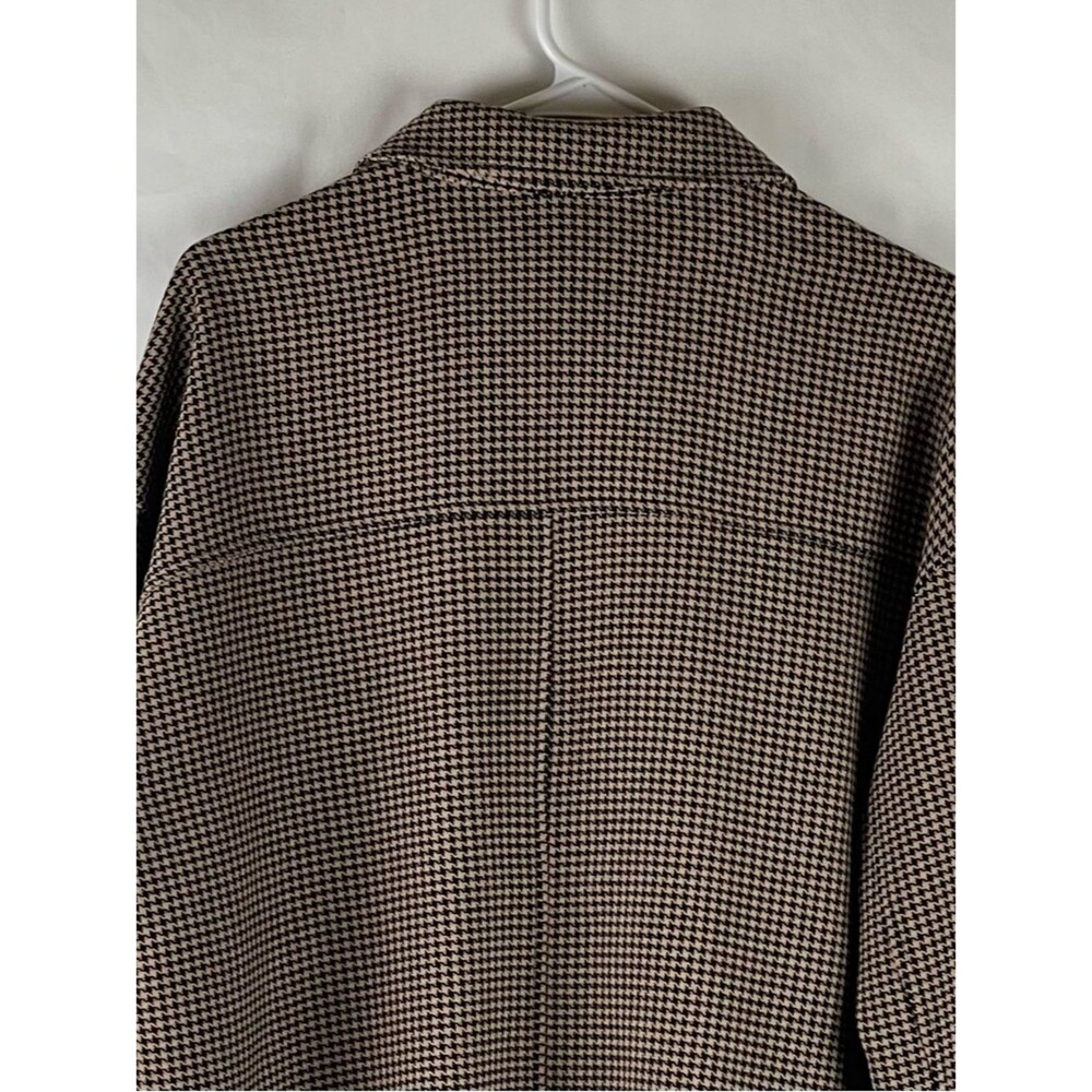 Current Air Black Tan Shirt Jacket Shacket NWOT Size L Coastal Grandma - Picture 6 of 11